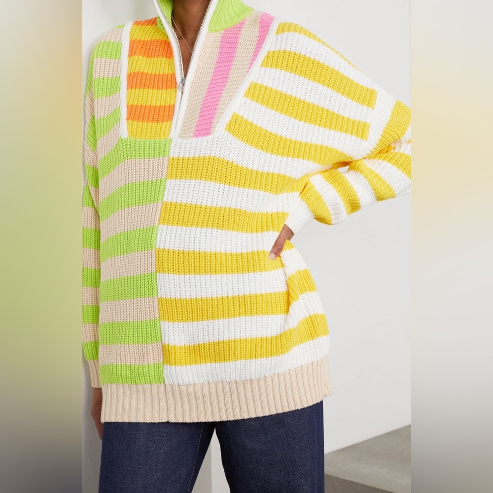 STAUD Multicolor Striped Turtleneck Sweater - Picture 9 of 13